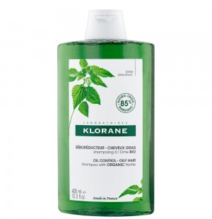 Klorane shampoo Brandnetel - vet haar (400 ml) - 