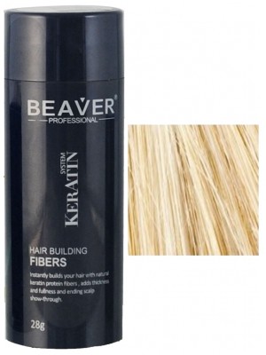 Beaver keratine haarvezels - Blond (28 gr) - 