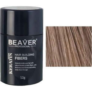 Beaver keratine haarvezels - Lichtbruin (12 gr) - 