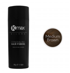 Kmax keratine haarvezels - Medium bruin (32 gr) - 