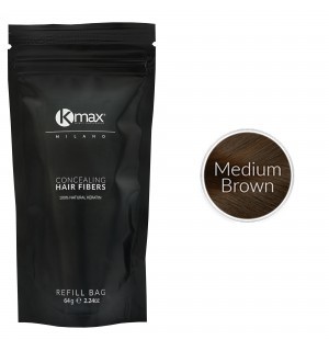 Kmax keratine haarvezels - Medium bruin (64 gr) - 