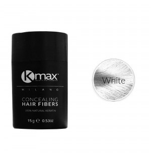 Kmax keratine haarvezels - Wit (15 gr) - 